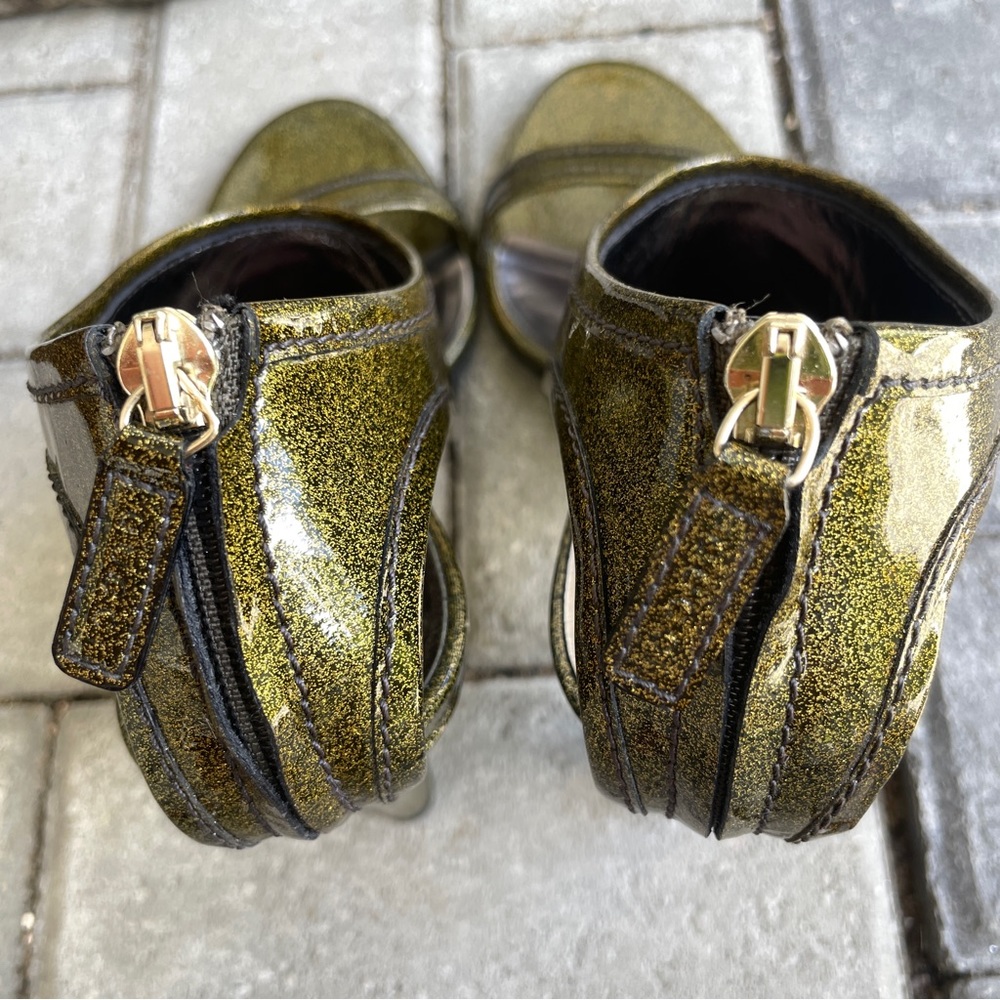 Gucci Guccissima Moss Green Interlocking GG Heel - Picture 6 of 8